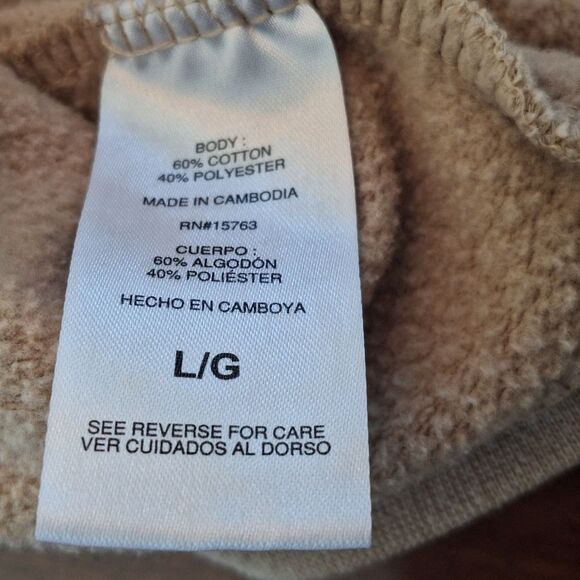 Champion Women's Fleece Pullover Comfortable Fit Hoodie Country Walnut sz Large - Picture 8 of 10